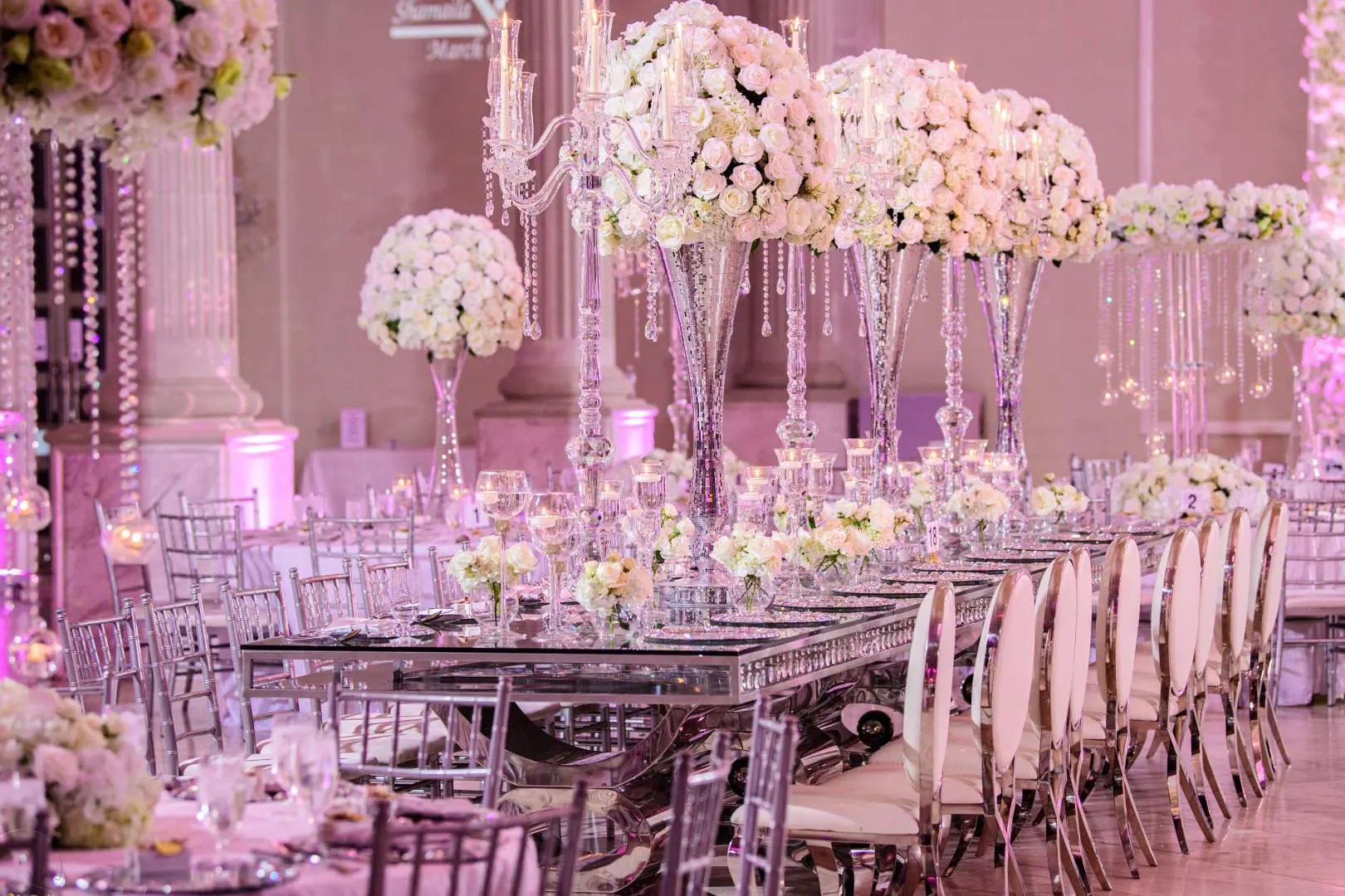 Beautiful flowers decorated on a table